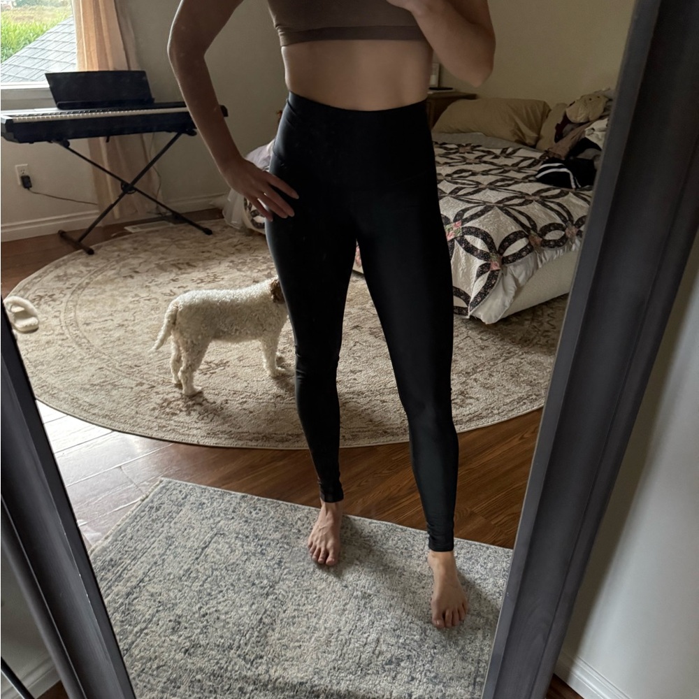 lululemon athletica Black Align Leggings (shiny but not sparkly finish)